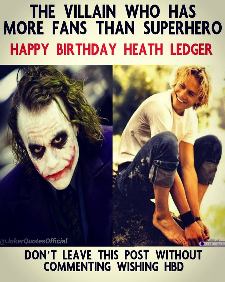 today is heath ledger's birthday - Forum - Lambgoat