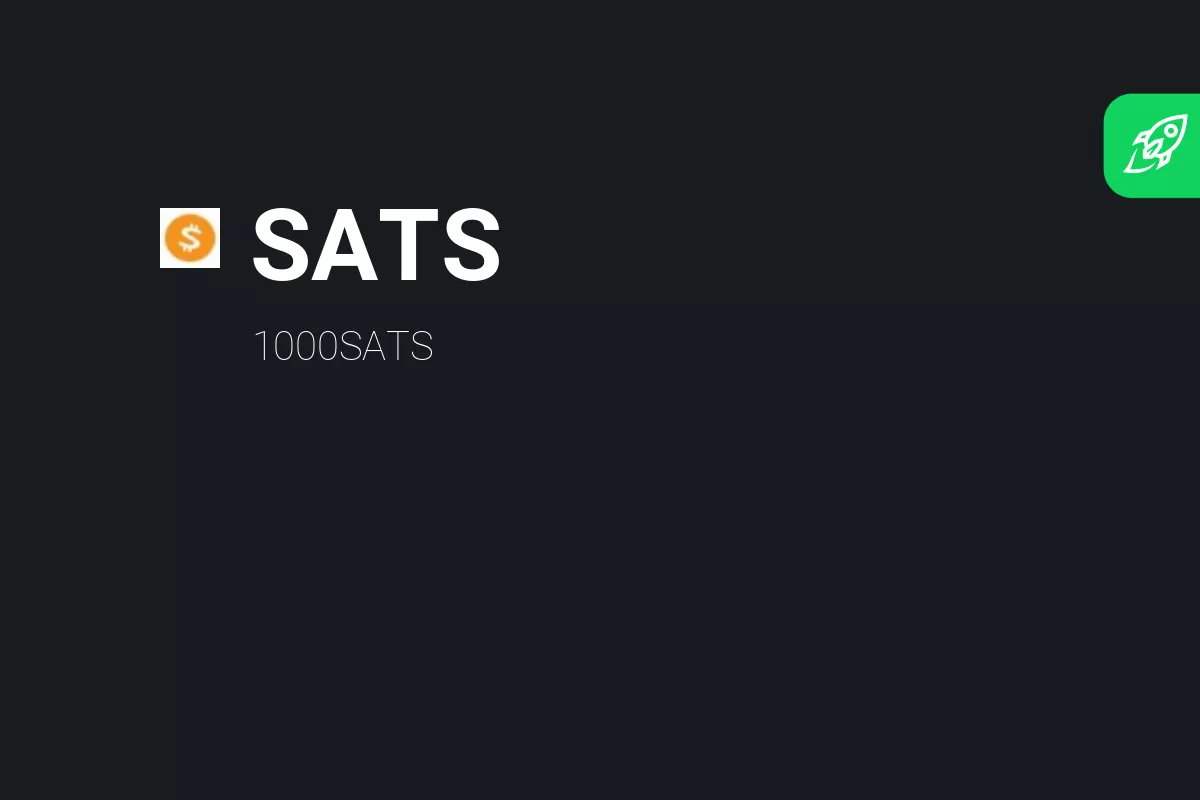 SATS (Ordinals) price today, SATS to USD live price, marketcap and chart | CoinMarketCap