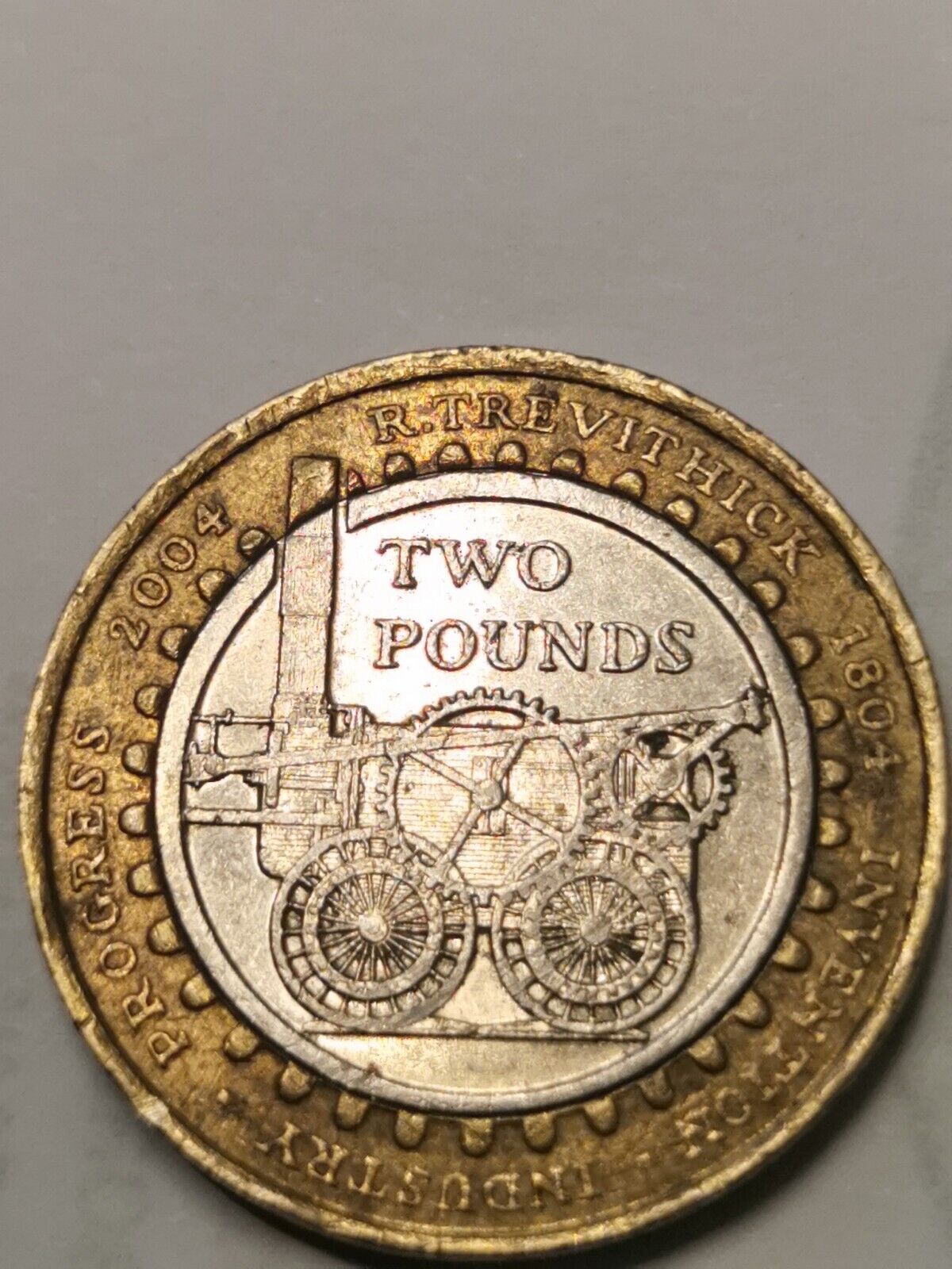 Trevithick Steam Locomotive £2 Coin