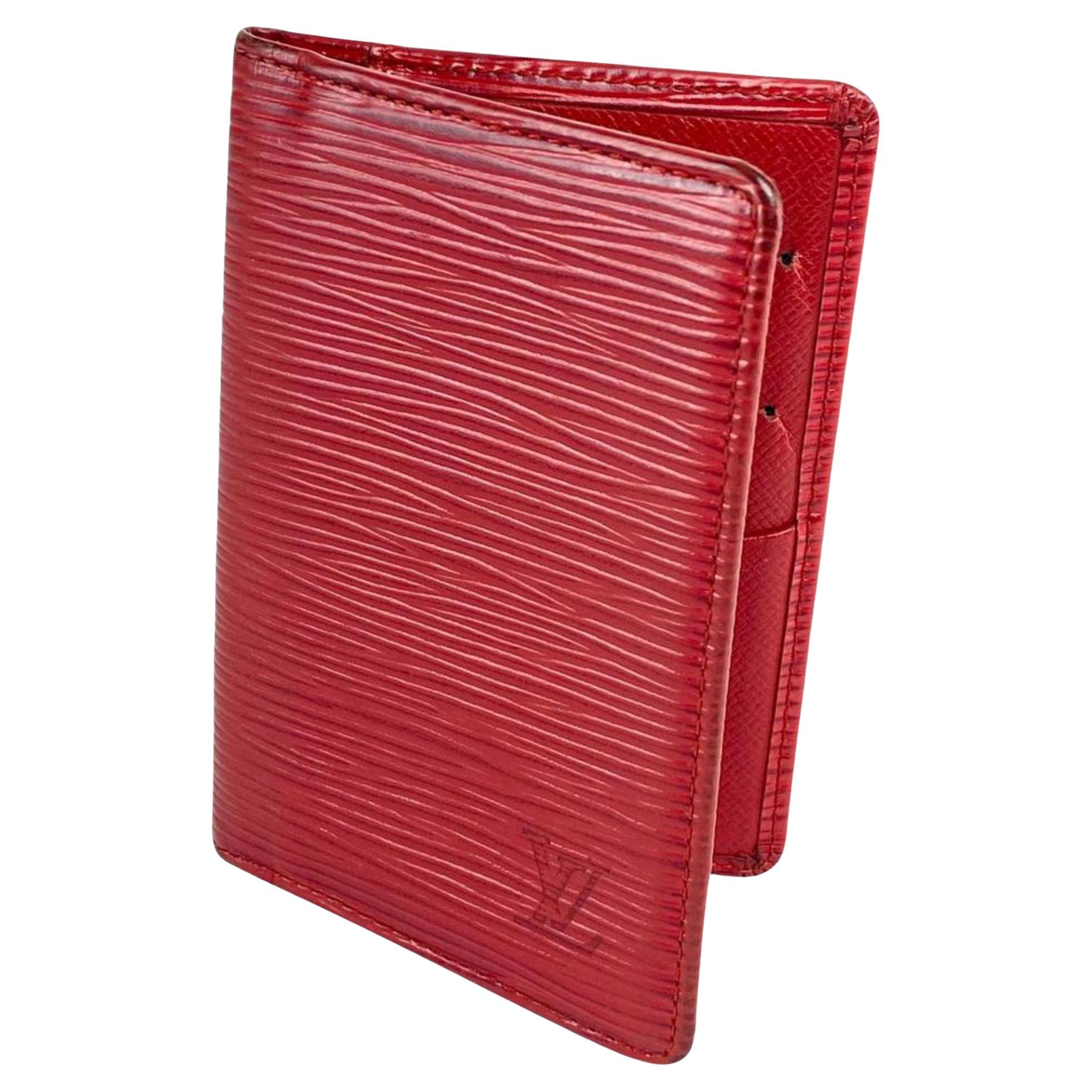 LOUIS VUITTON Epi Leather Wallet Red | Luxity