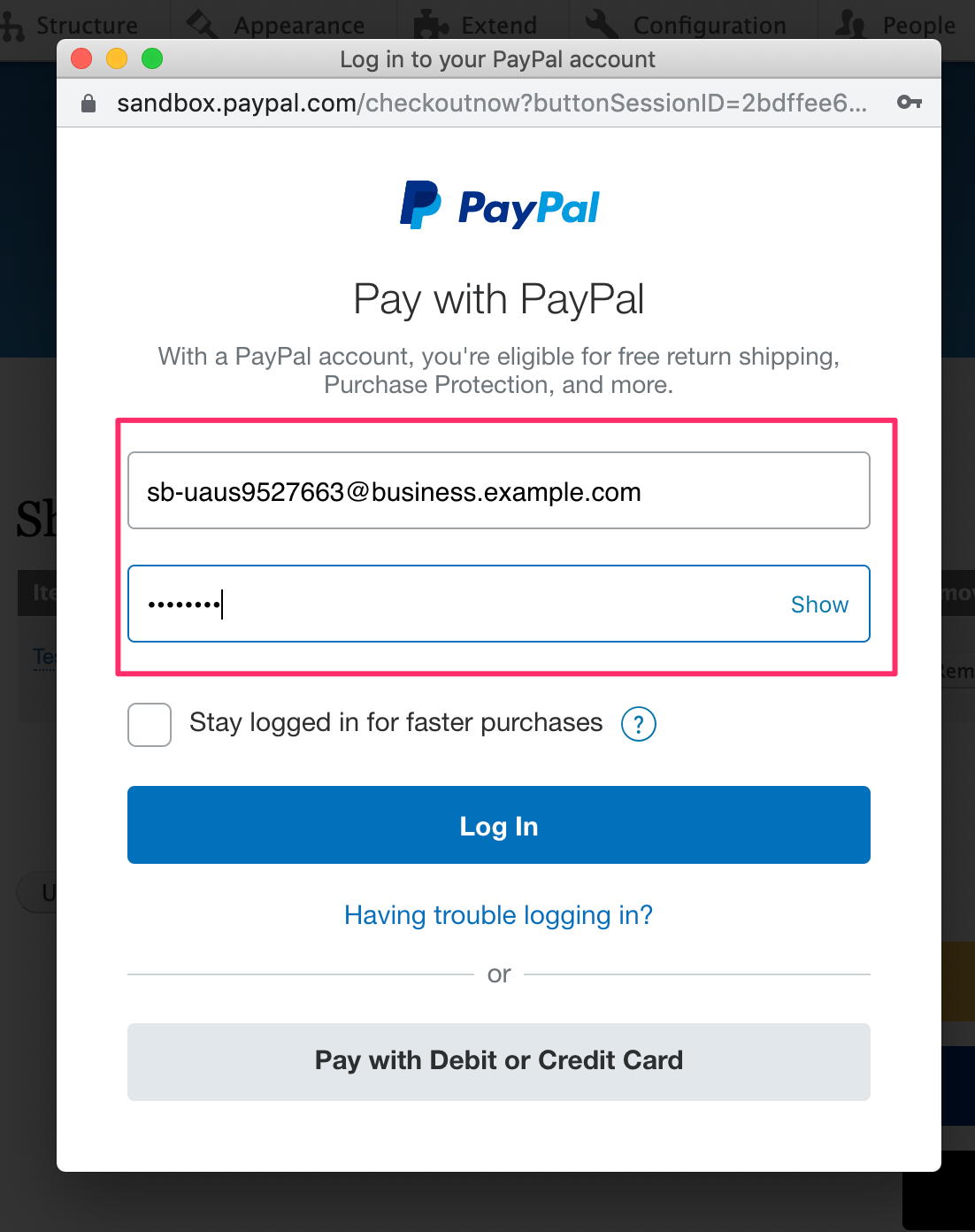 How do I create a verified business account in the PayPal sandbox? | PayPal SM
