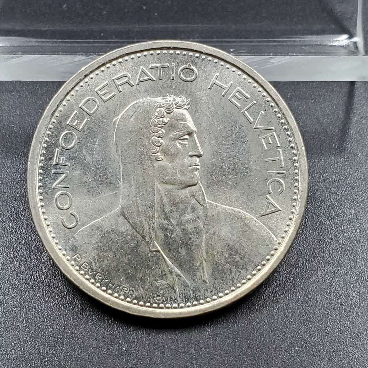 5 Francs (Herdsman; silver; small type) - Switzerland (date) – Numista