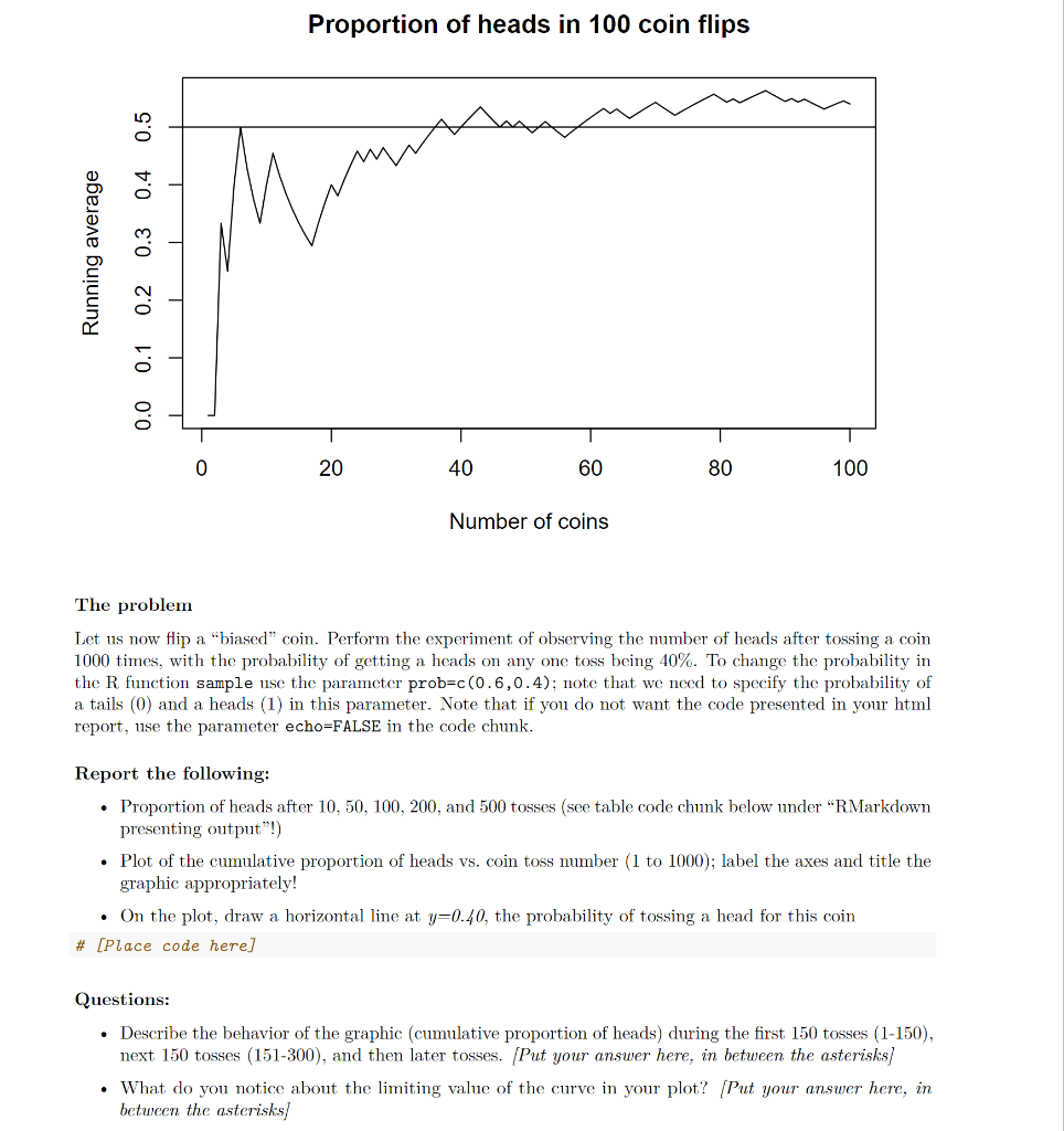 Simulating a coin flip in R