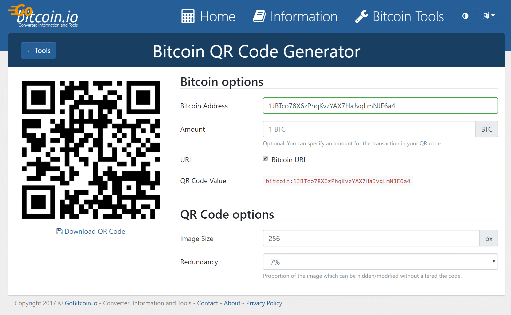 Bitcoin-QR Code Generator | QR Code Generator