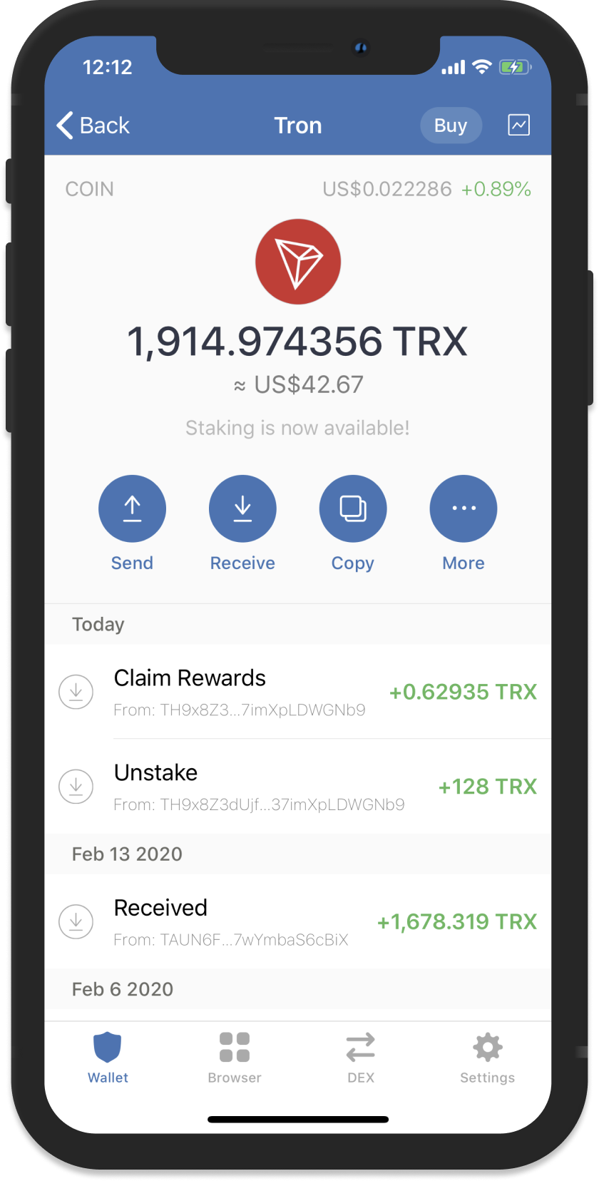 How to Stake TRON (TRX) on Trust Wallet - Staking - Trust Wallet