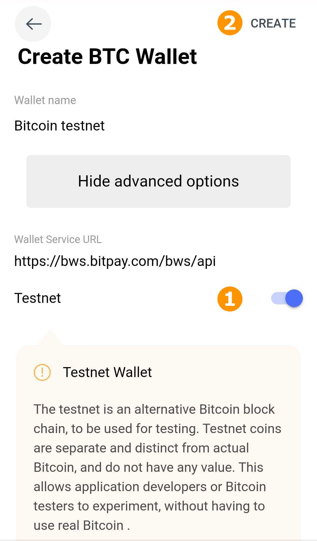Bitcoin Test BTCt Wallet for Android, iOS, Windows, Linux and MacOS | Coinomi