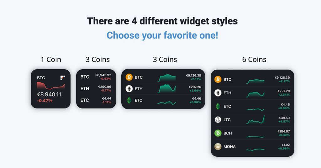 Bitcoin & Crypto Price Widget for iPhone - Free App Download