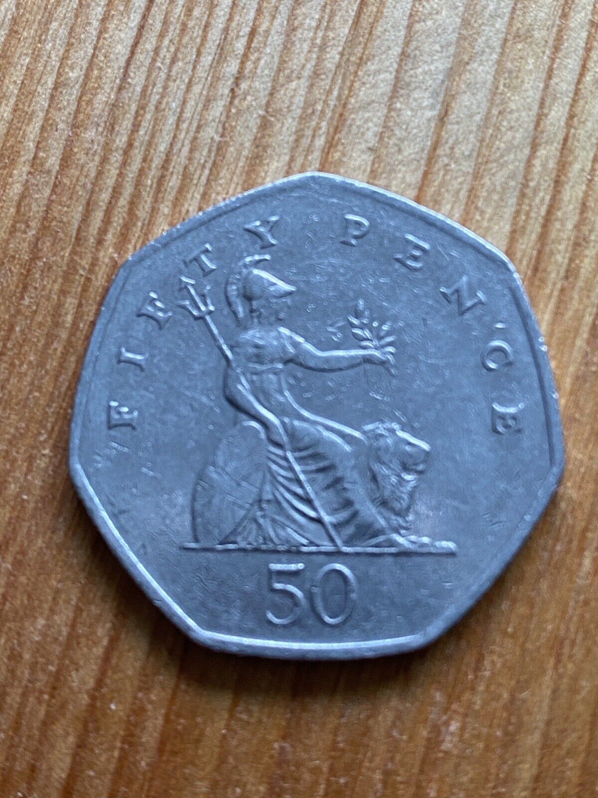 50 Pence - Elizabeth II (3rd portrait; small type, Silver Proof) - United Kingdom – Numista