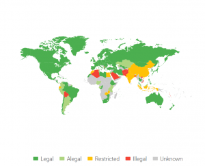 List of countries where cryptocurrency is banned