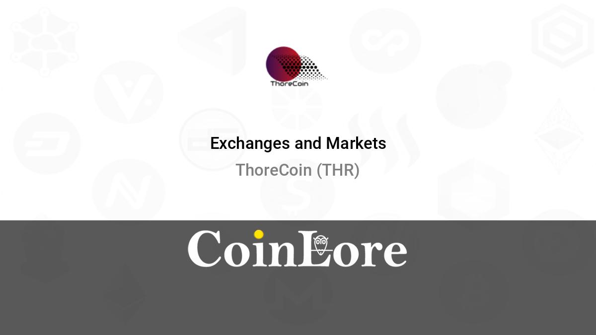 Thor Price Today - THOR Coin Price Chart & Crypto Market Cap