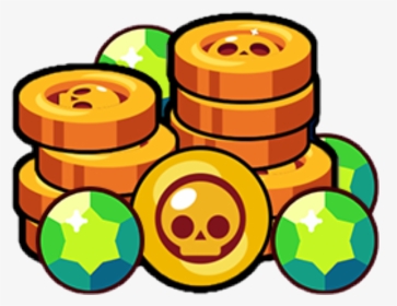 Game Gold Coin Png Clipart - Brawl Stars Coin Png, Transparent Png - vhv