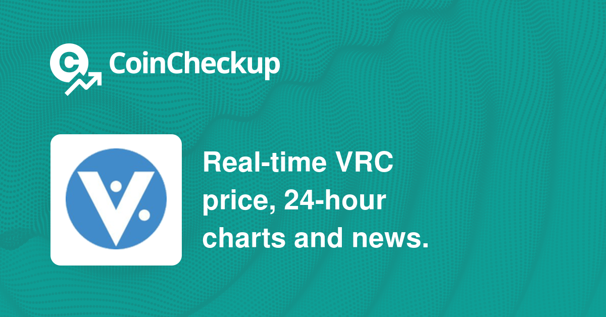 Virtual Coin Price Today - VRC Price Chart & Market Cap | CoinCodex