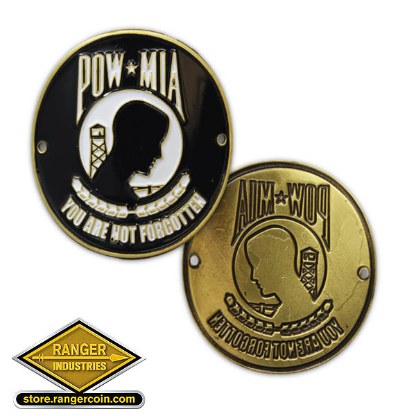 Custom Legion Riders - POW-MIA Coin - American Legion Flag & Emblem