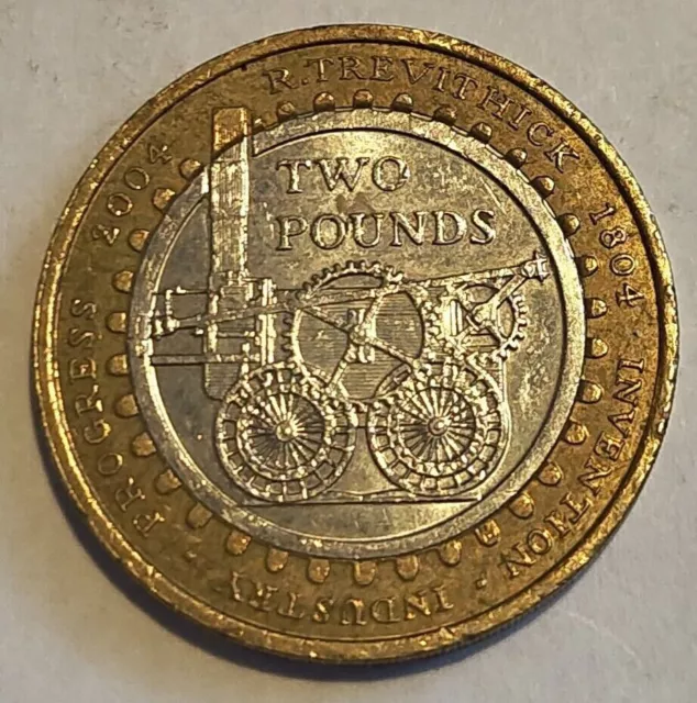 Stevensons Rocket £2 Coin - celebrating Brunel's engineering