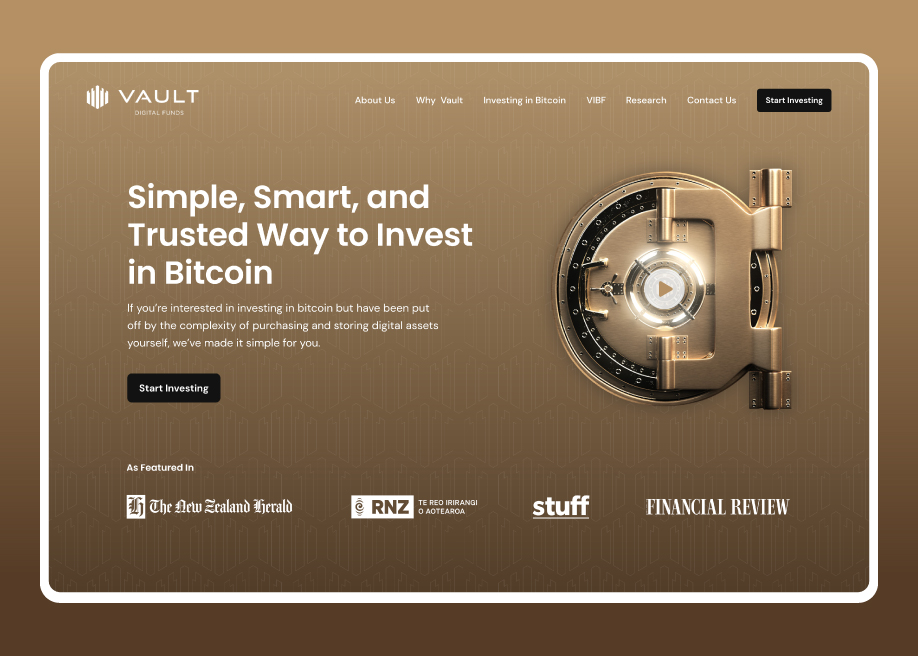 Vault Digital Funds - Awwwards Nominee