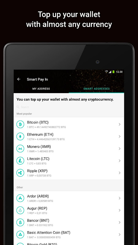 Bitcoin Gold Wallet - Buy BTG - APK Download for Android | Aptoide