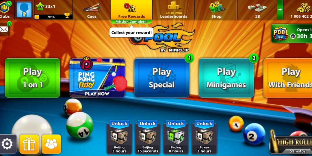 Free 8 Ball Pool Coins | pool coins, pool balls, ball