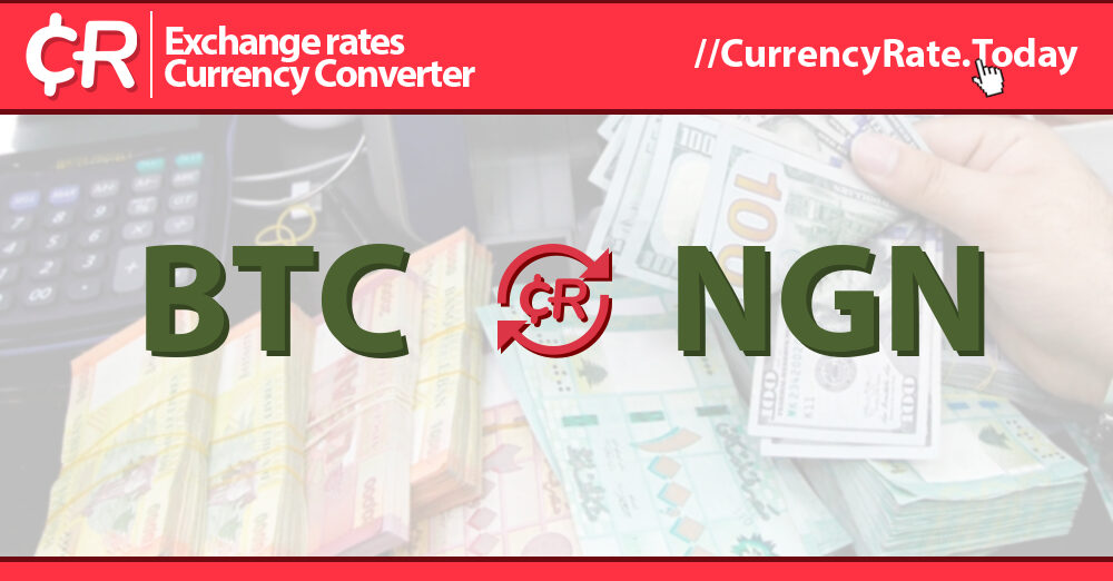 BTC to NGN Exchange Rate - Bitcoin to Nigerian Naira