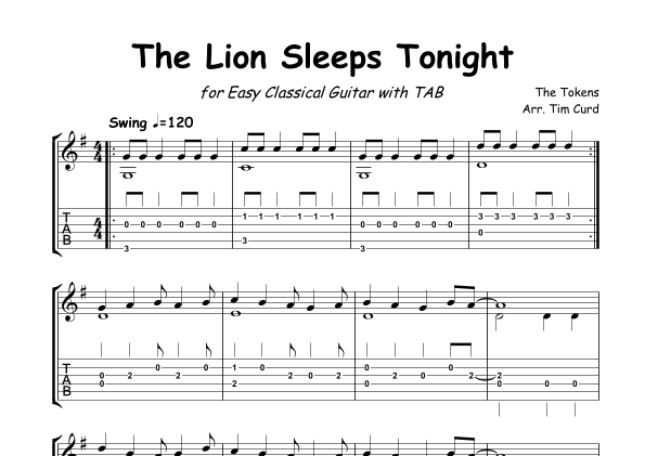 THE LION SLEEPS TONIGHT UKULELE by The Tokens @ ecobt.ru