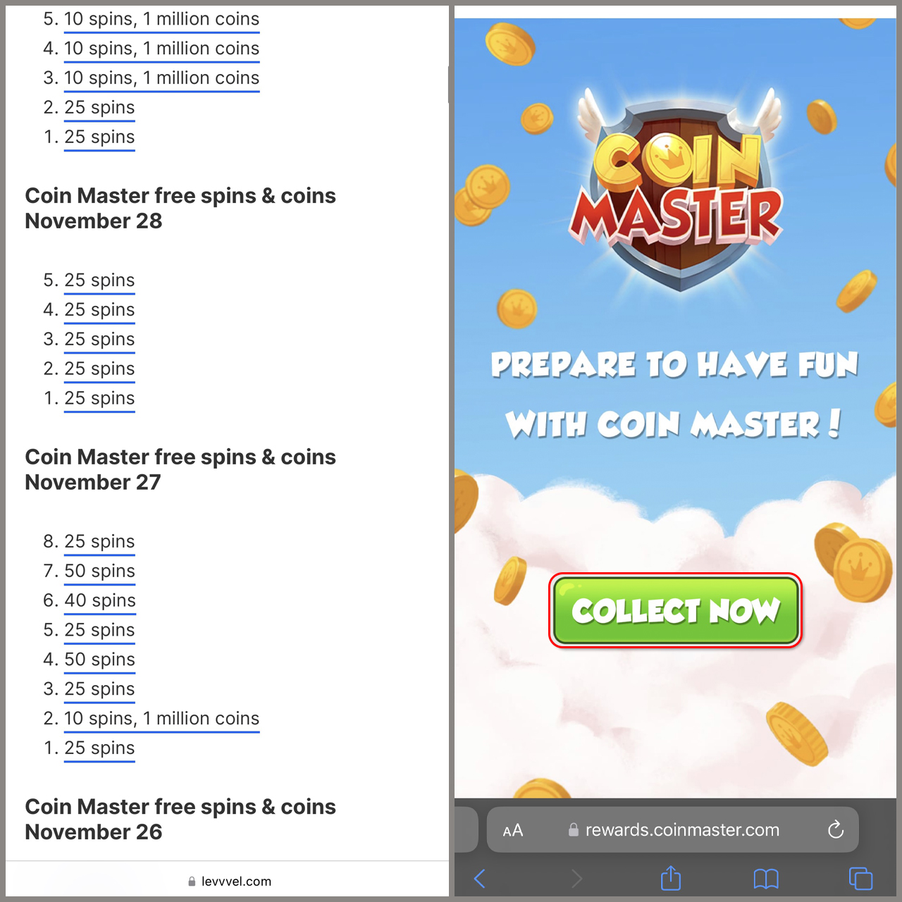 Today's Coin Master Free Spins Links ⭐ - Coin Master Strategies