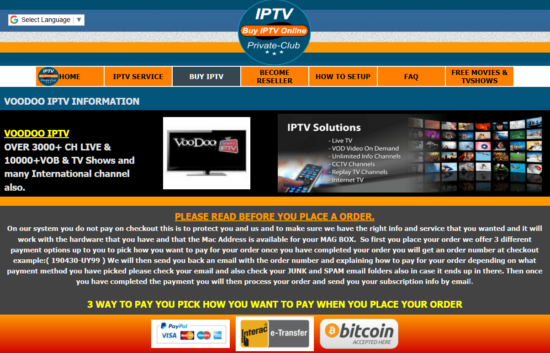Voodoo IPTV Review: Subscription, Setup, Kodi Add-on