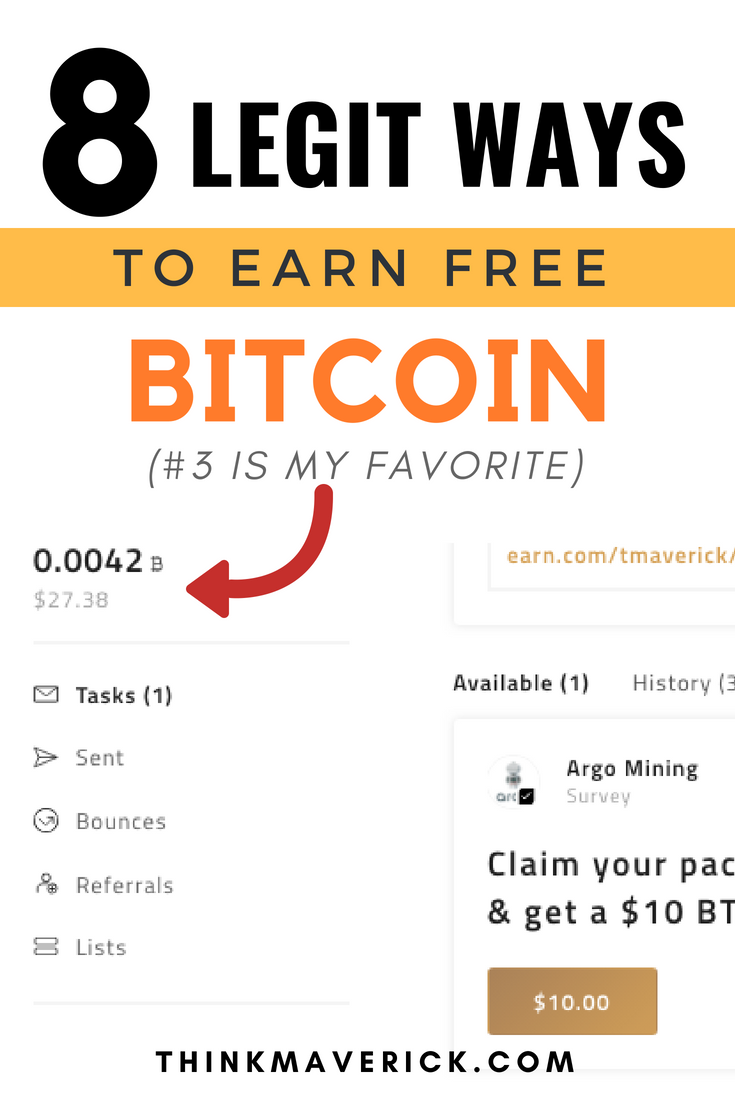 10 Legit Ways to Earn Free Bitcoin in 
