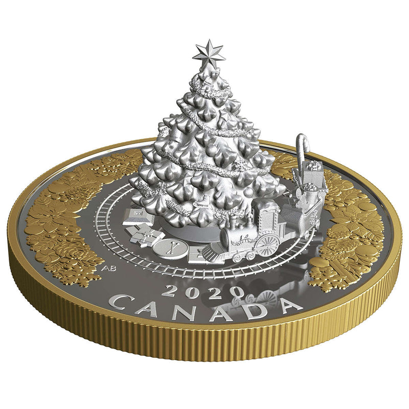 $50 Christmas Train - Pure Silver Coin