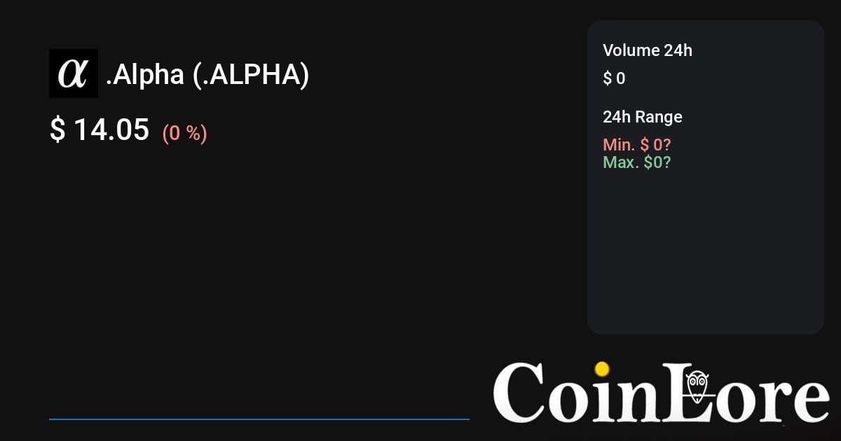 Alpha Coin price today, APC to USD live price, marketcap and chart | CoinMarketCap