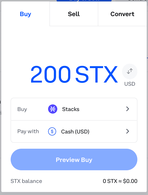 STX to USD Converter