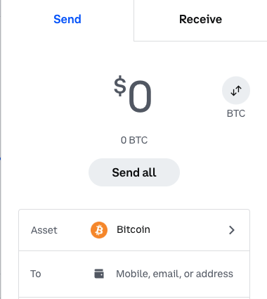 Direction to Transfer Funds To/From Coinbase® Wallet - Alto