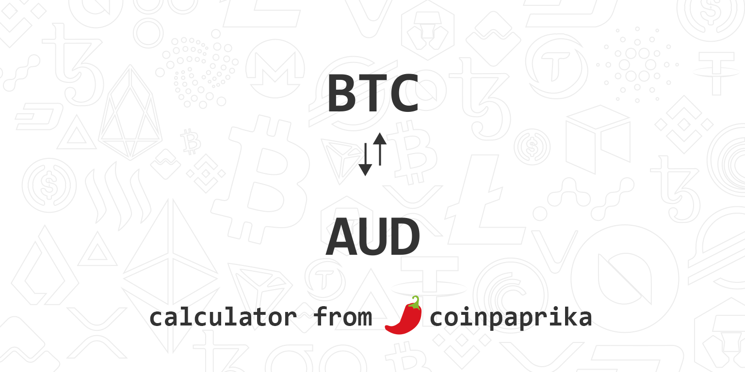 1 BTC to AUD - Bitcoin to Australian Dollar Converter - ecobt.ru