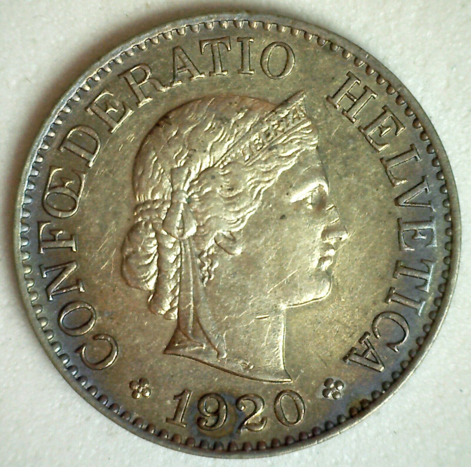 Twenty Centimes (Rappen) , Coin from Switzerland - Online Coin Club