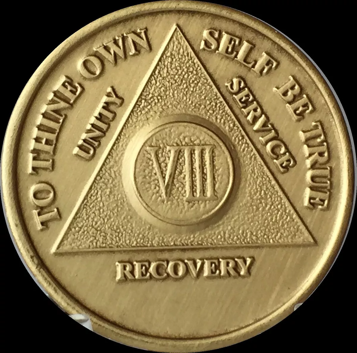 8 Year AA Medallion Fine Silver Sobriety Chip – RecoveryChip