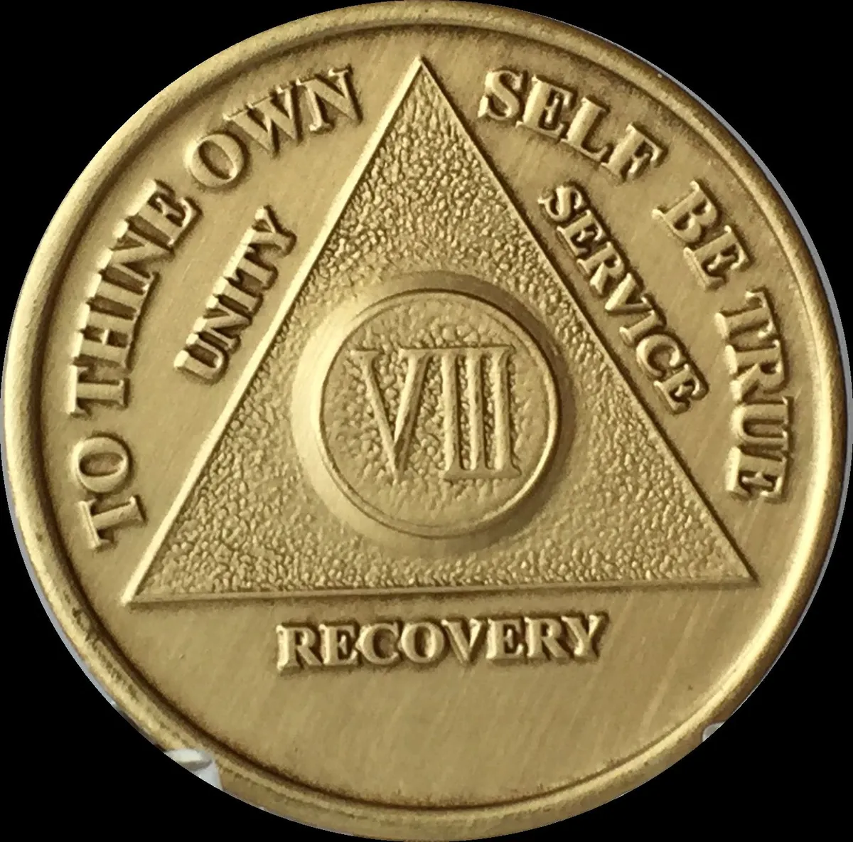 8 Year AA Medallion Fine Silver Sobriety Chip – RecoveryChip