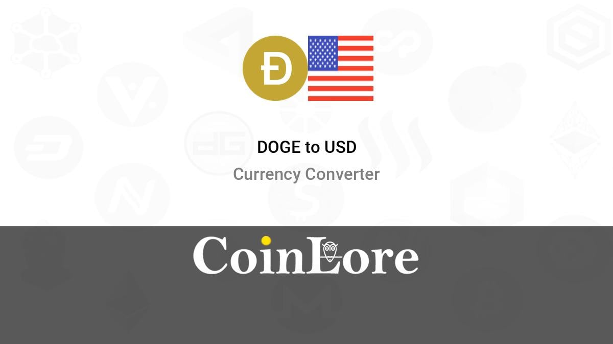 Convert 10 DOGE to USD - Dogecoin to US Dollar Converter | CoinCodex