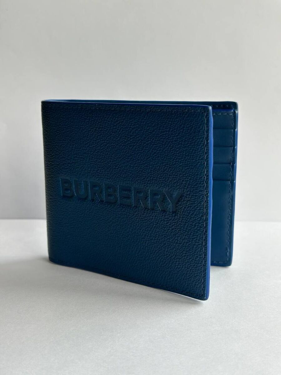Burberry Billfold Wallet In Mineral Blue | ModeSens | Billfold wallet, Billfold, Burberry men