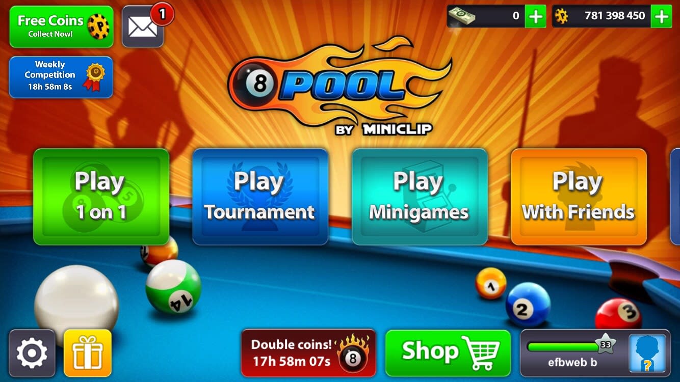 miniclip 8 ball pool account - billion coins - Mobile Phones - 