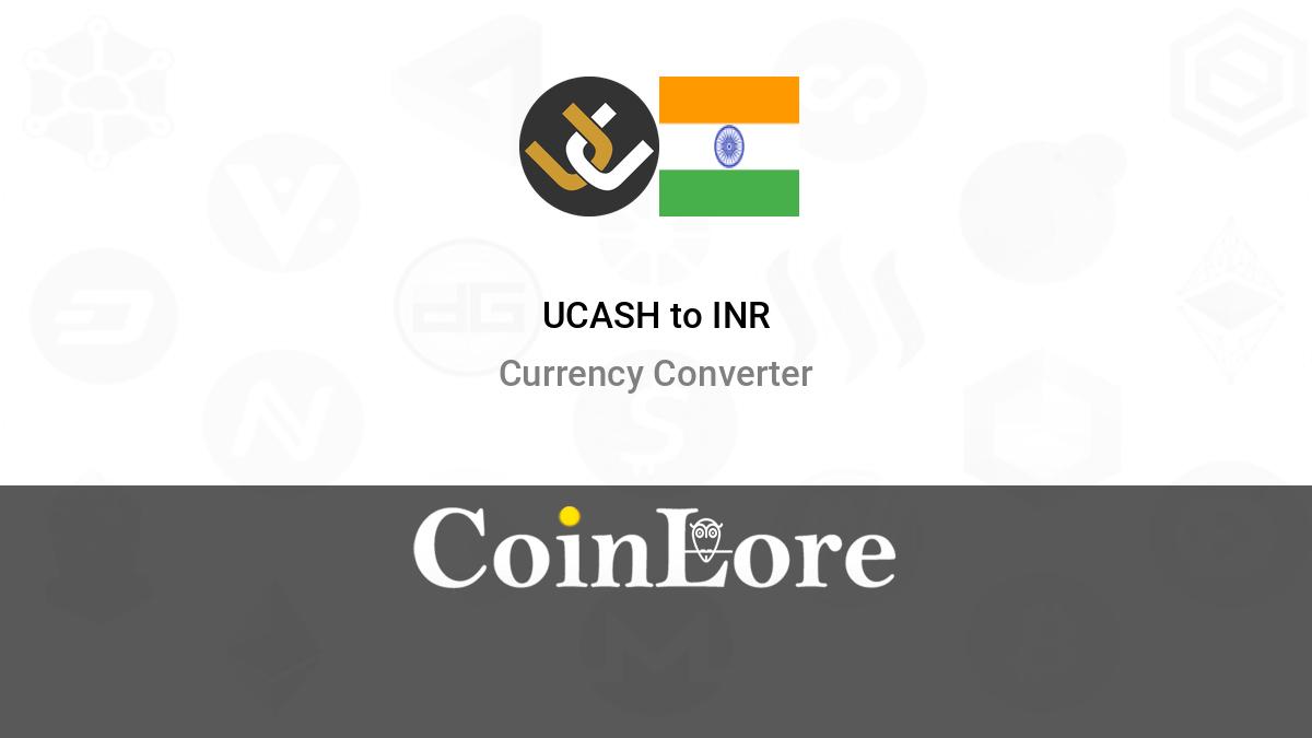 UCASH price now, Live UCASH price, marketcap, chart, and info | CoinCarp