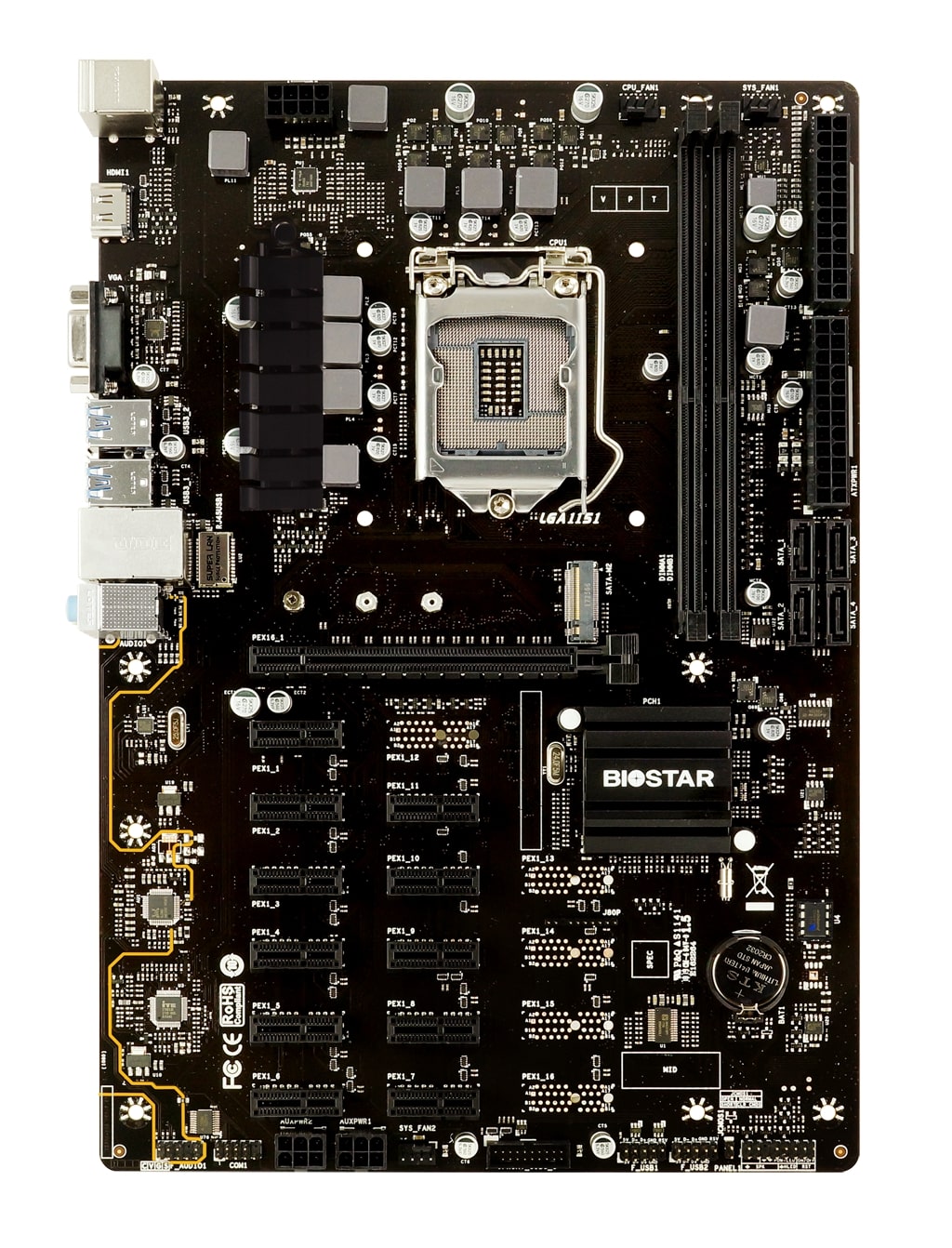 Mining Motherboard 12 GPU For AMD & NVIDIA - MiningCave