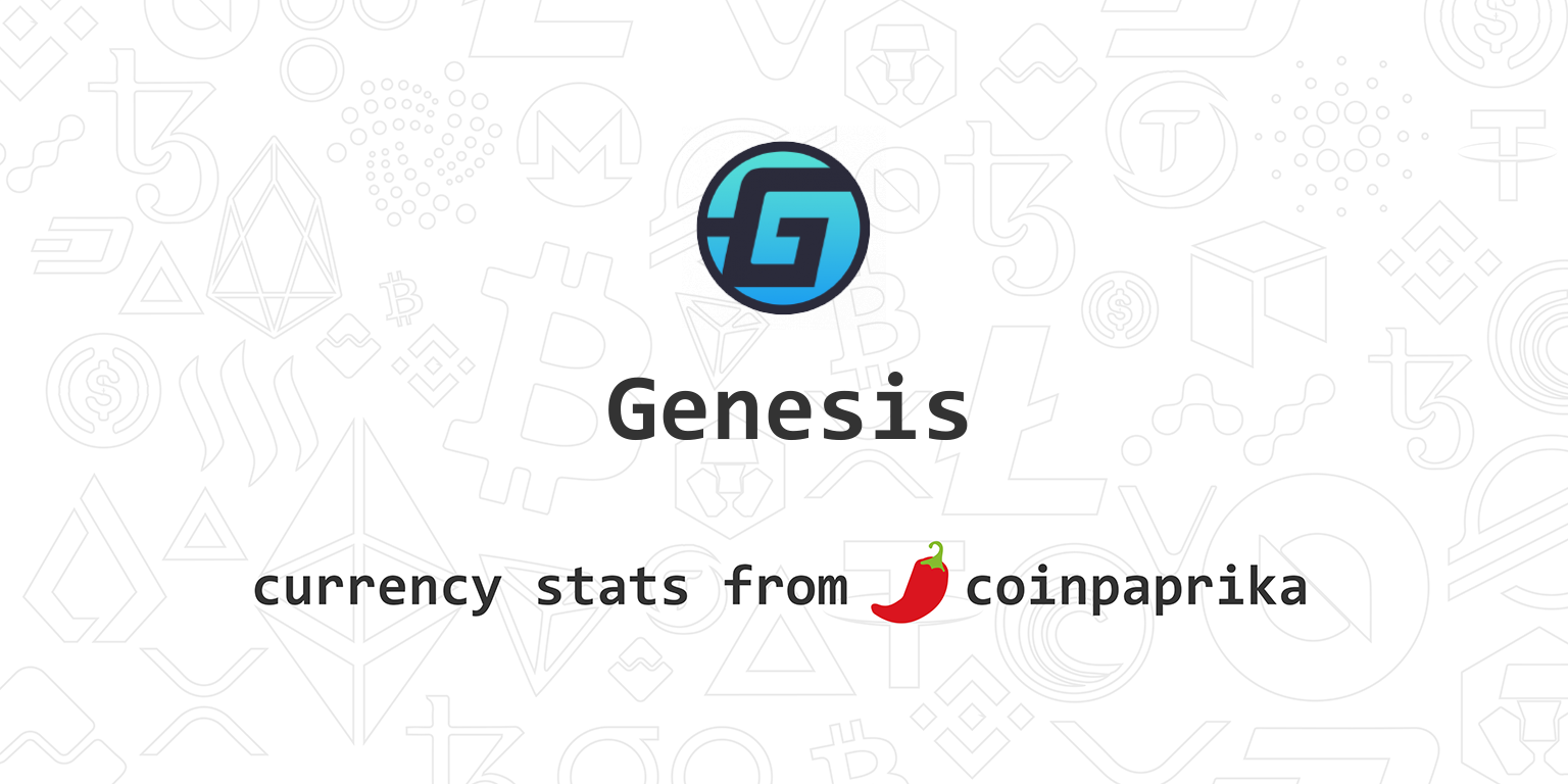 GENESIS-X price - GENX to USD price chart & market cap | CoinBrain