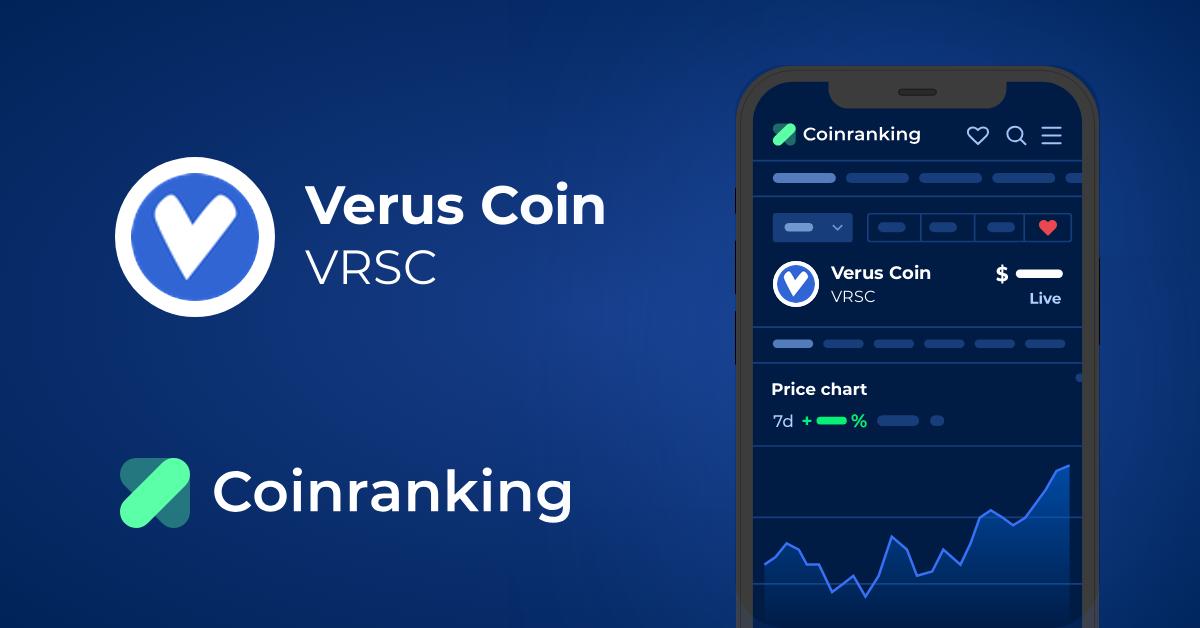 Verus Coin Price Today - VRSC to US dollar Live - Crypto | Coinranking