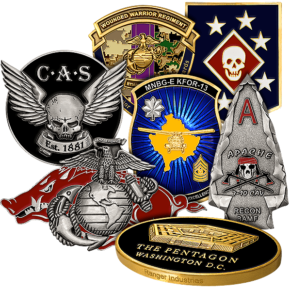 Military - Custom Challenge Coins, Medals, Dog Tags, Pins