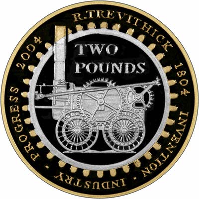 RARE DOUBLE MINTING Error 2 Pound R Trevithick Invention Industry Coin £1, - PicClick UK