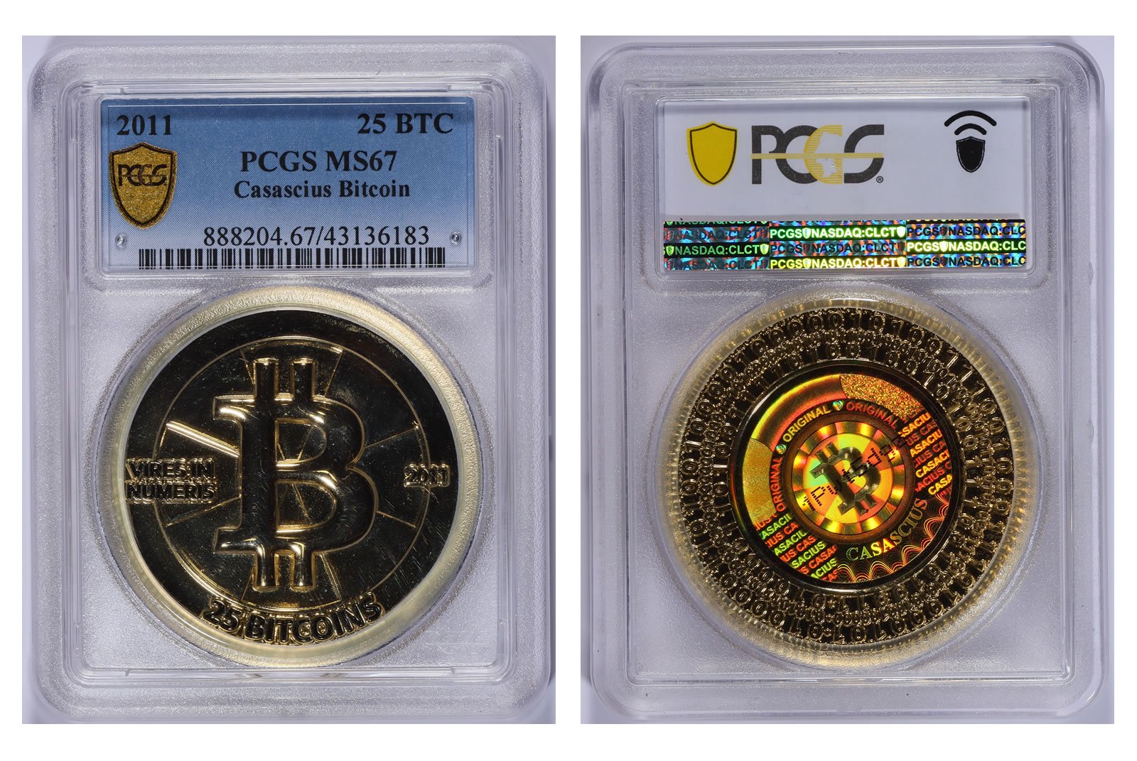 What is a physical bitcoin, and what is its worth?