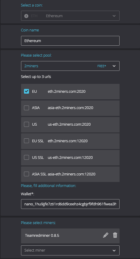 Solo Eth 2Miners (ecobt.ru) - Solo Ethereum PoW ETHW Mining Pool - 2Miners