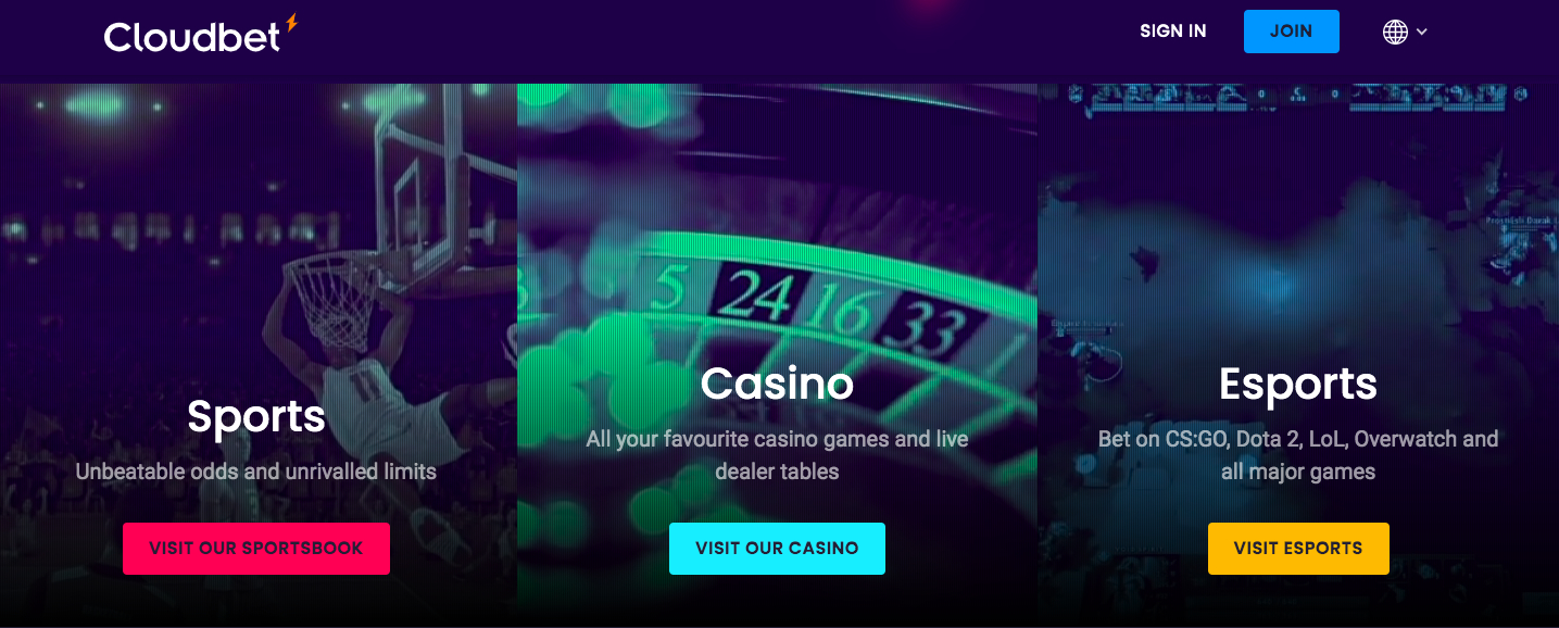 CloudBet Casino - The Best Bitcoin Casino and Live Casino.