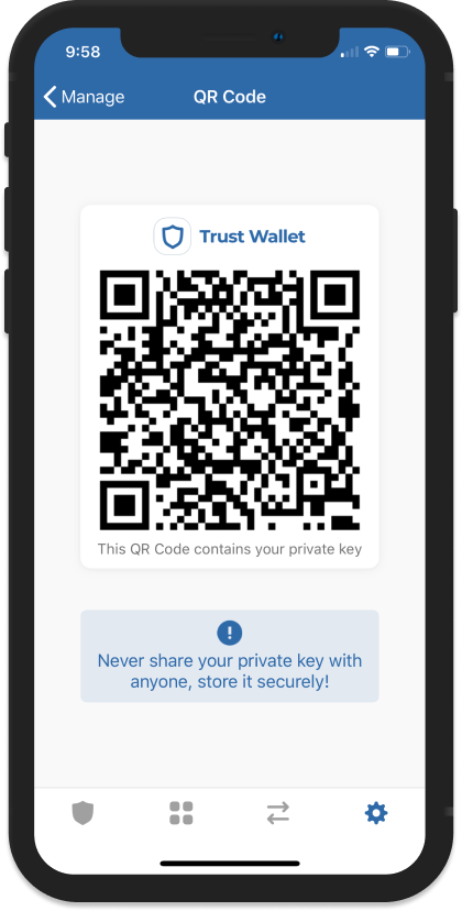 Extract Private Key - English - Trust Wallet