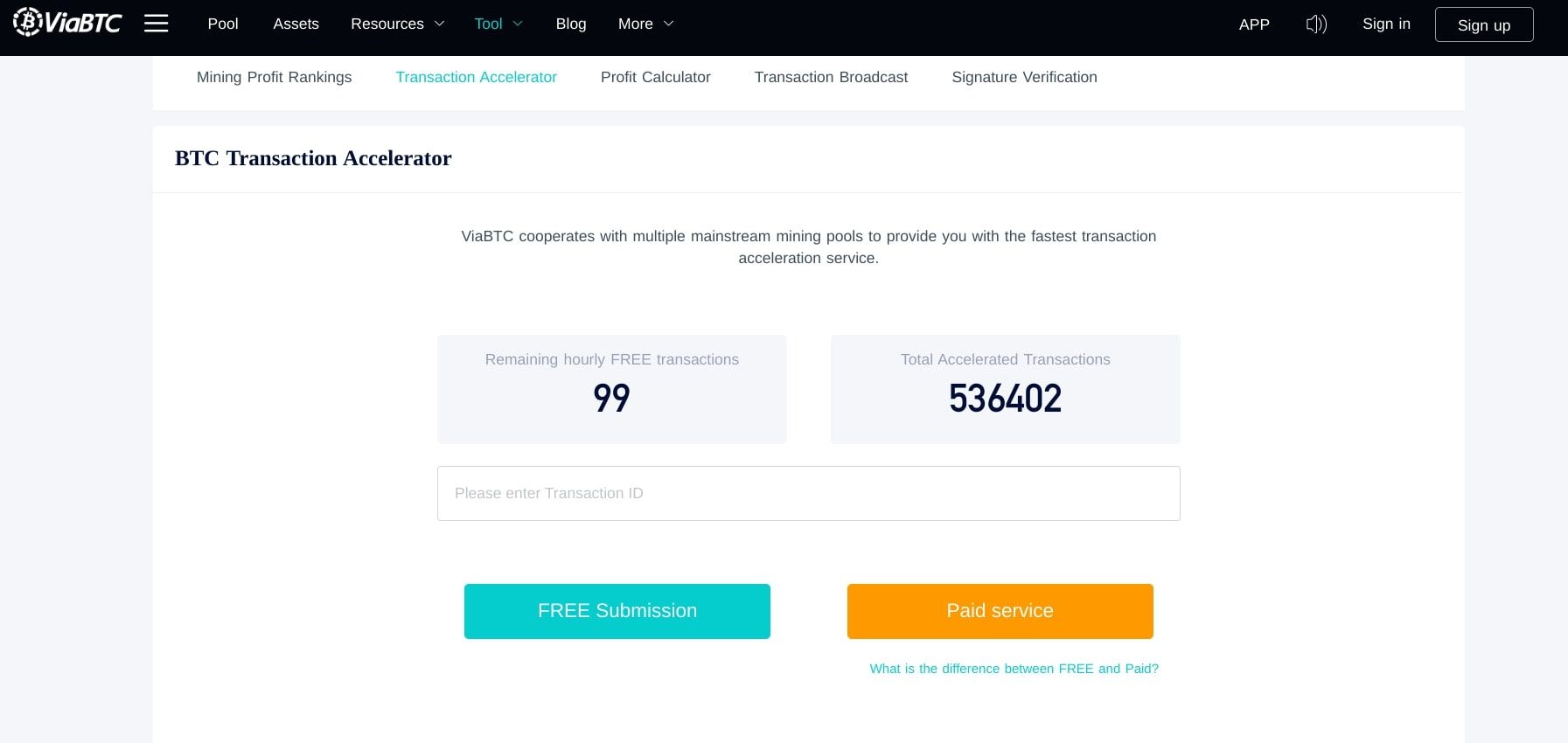 Bitcoin Transaction Accelerator | Coinsamba