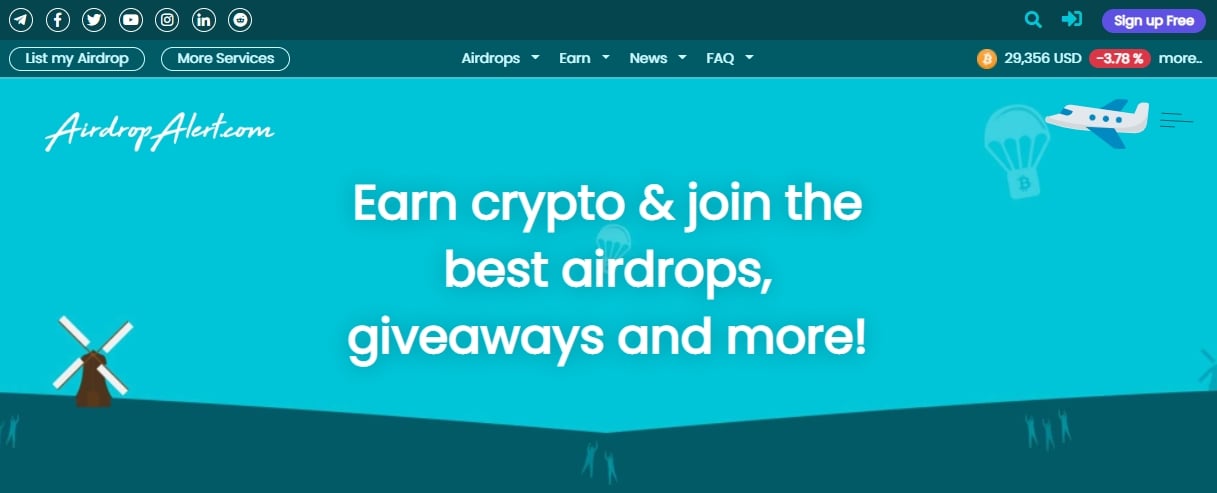 The 7 Best Airdrop Sites for Free Crypto Airdrops in | CoinCodex
