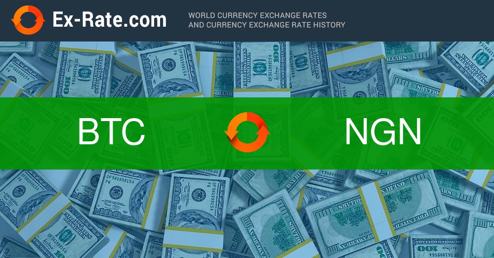 BTC to NGN exchange rate - How much is Bitcoin in Nigerian Naira?